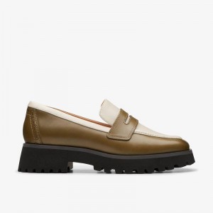 Clarks Stayso Edge Oliwkowe | CLKS-84888