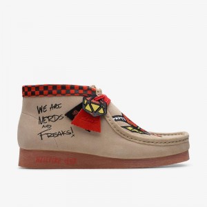 Clarks Stranger Things Wallabee Evo Mens Brązowe | CLKS-84595