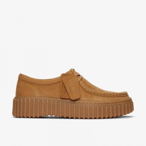 Clarks Torhill Bee Głęboka Brązowe | CLKS-84682