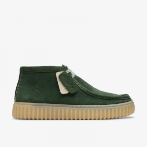 Clarks Torhill Hi Ciemny Zielone | CLKS-84601