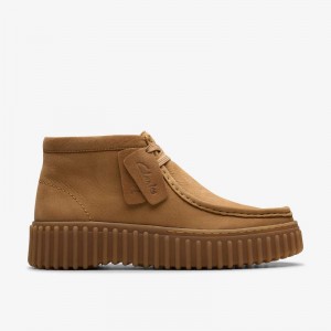 Clarks Torhill Moss Głęboka Brązowe | CLKS-85485