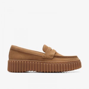 Clarks Torhill Penny Głęboka Brązowe | CLKS-84681
