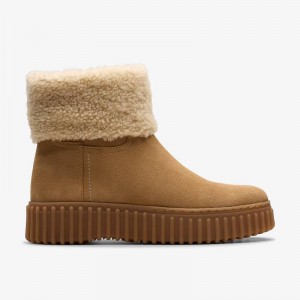 Clarks Torhill Turn Głęboka Brązowe | CLKS-85493