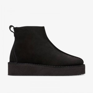 Clarks Trek Wedge Boot Czarne | CLKS-85613