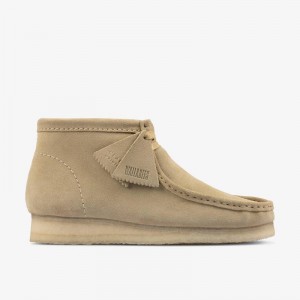 Clarks Wallabee Boot Beżowe | CLKS-84488