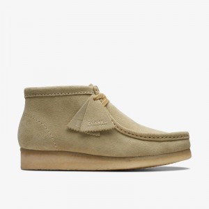 Clarks Wallabee Boot Beżowe | CLKS-85555