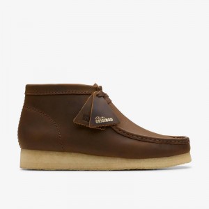 Clarks Wallabee Boot Brązowe | CLKS-84484