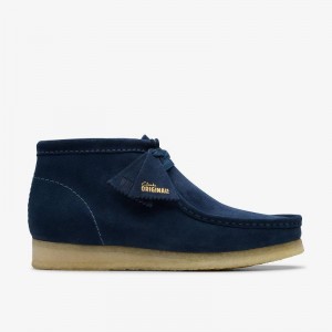 Clarks Wallabee Boot Granatowe | CLKS-84589