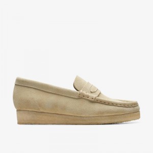 Clarks Wallabee Loafer Beżowe | CLKS-84821