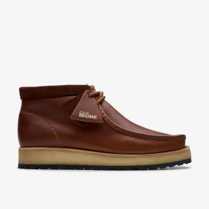 Clarks Wallabee Scout Ciemny Brązowe | CLKS-84581