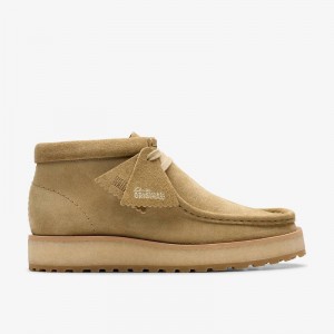 Clarks Wallabee Scout Ciemny Brązowe | CLKS-85607