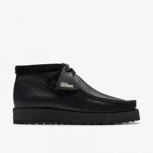 Clarks Wallabee Scout Czarne | CLKS-84582