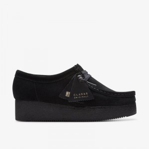 Clarks Wallacraft Bee Czarne | CLKS-84686
