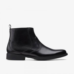 Clarks Whiddon Zip Czarne | CLKS-84413