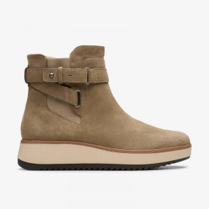 Clarks Zylah Faye Ciemny Szare Brązowe | CLKS-85461